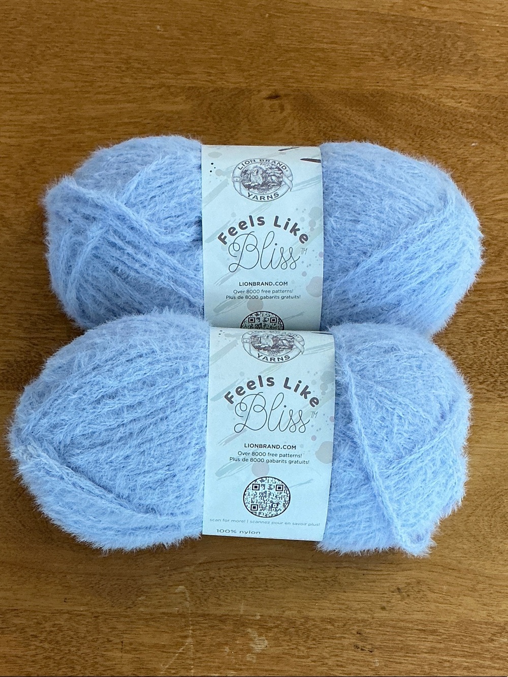 Lion Brand Feels Like Bliss Yarn - Sky (Pale Blue)
